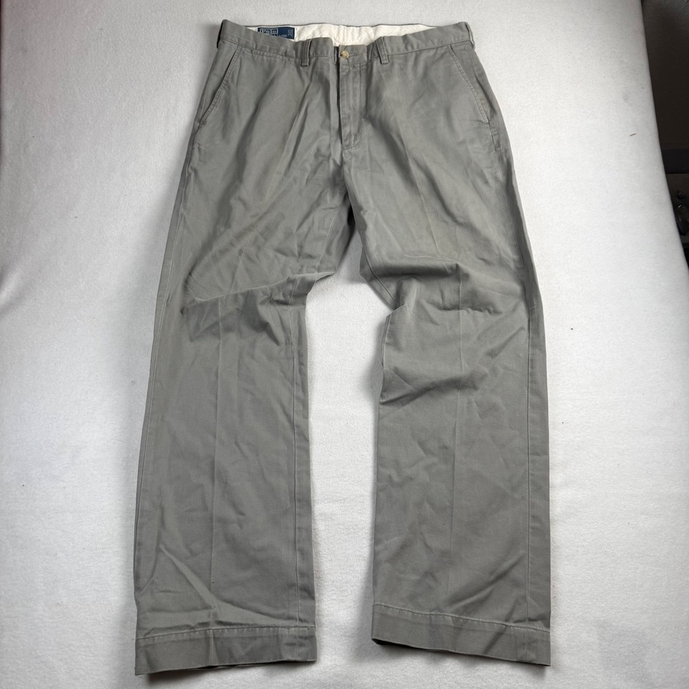 Polo Ralph Lauren Preston Pant Mens 38x34 Cotton Chino Straight Leg Trousers